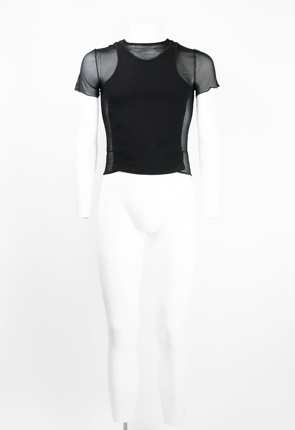 JEAN PAUL GAULTIER HOMME SS 1994 RECONSTRUCTED LAYERED MESH VEST TOP
