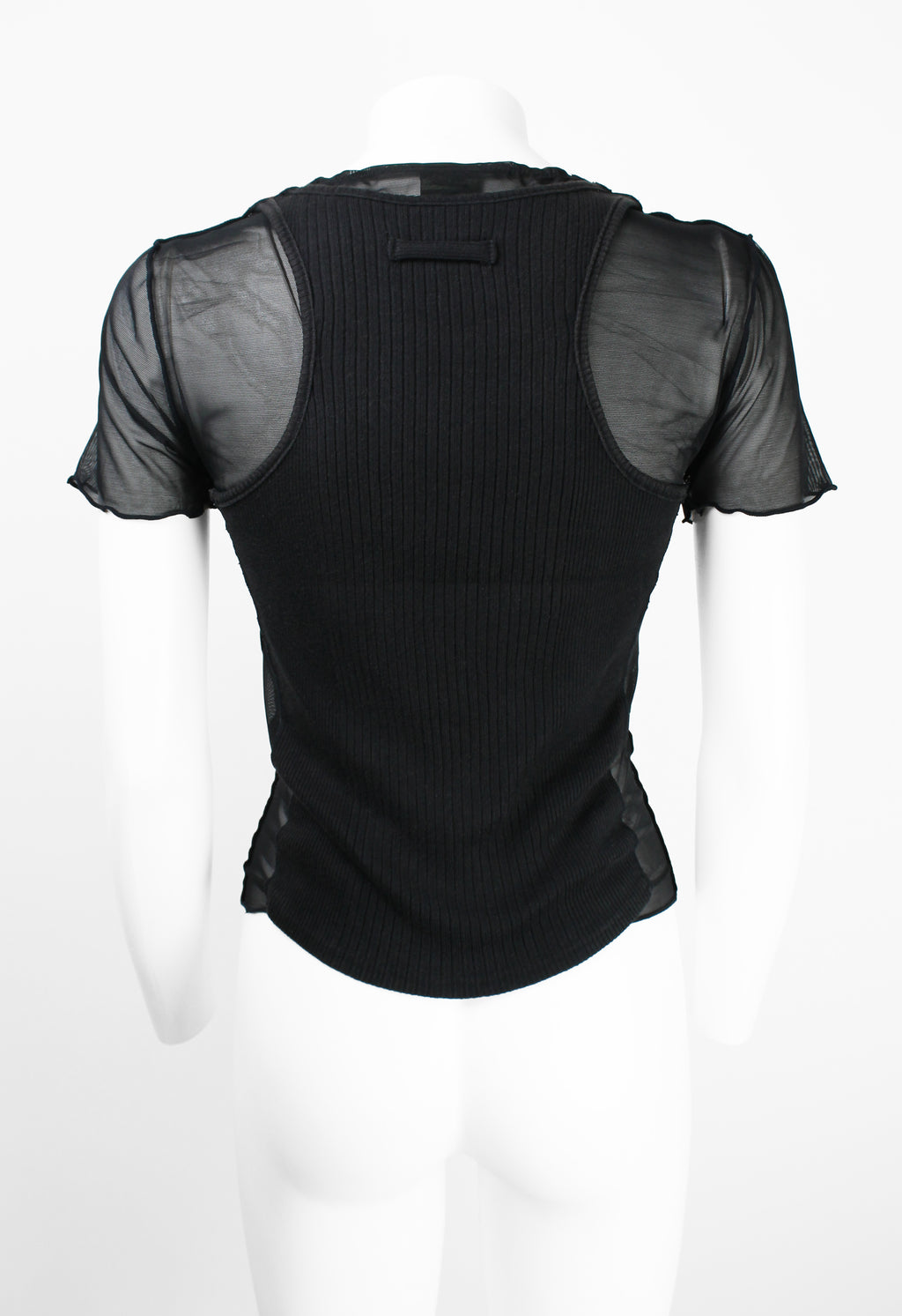 JEAN PAUL GAULTIER HOMME SS 1994 RECONSTRUCTED LAYERED MESH VEST TOP