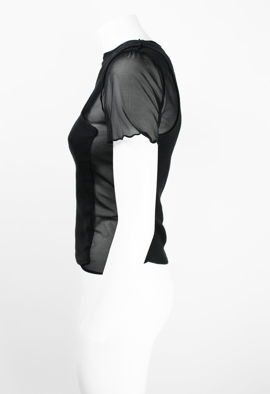 JEAN PAUL GAULTIER HOMME SS 1994 RECONSTRUCTED LAYERED MESH VEST TOP