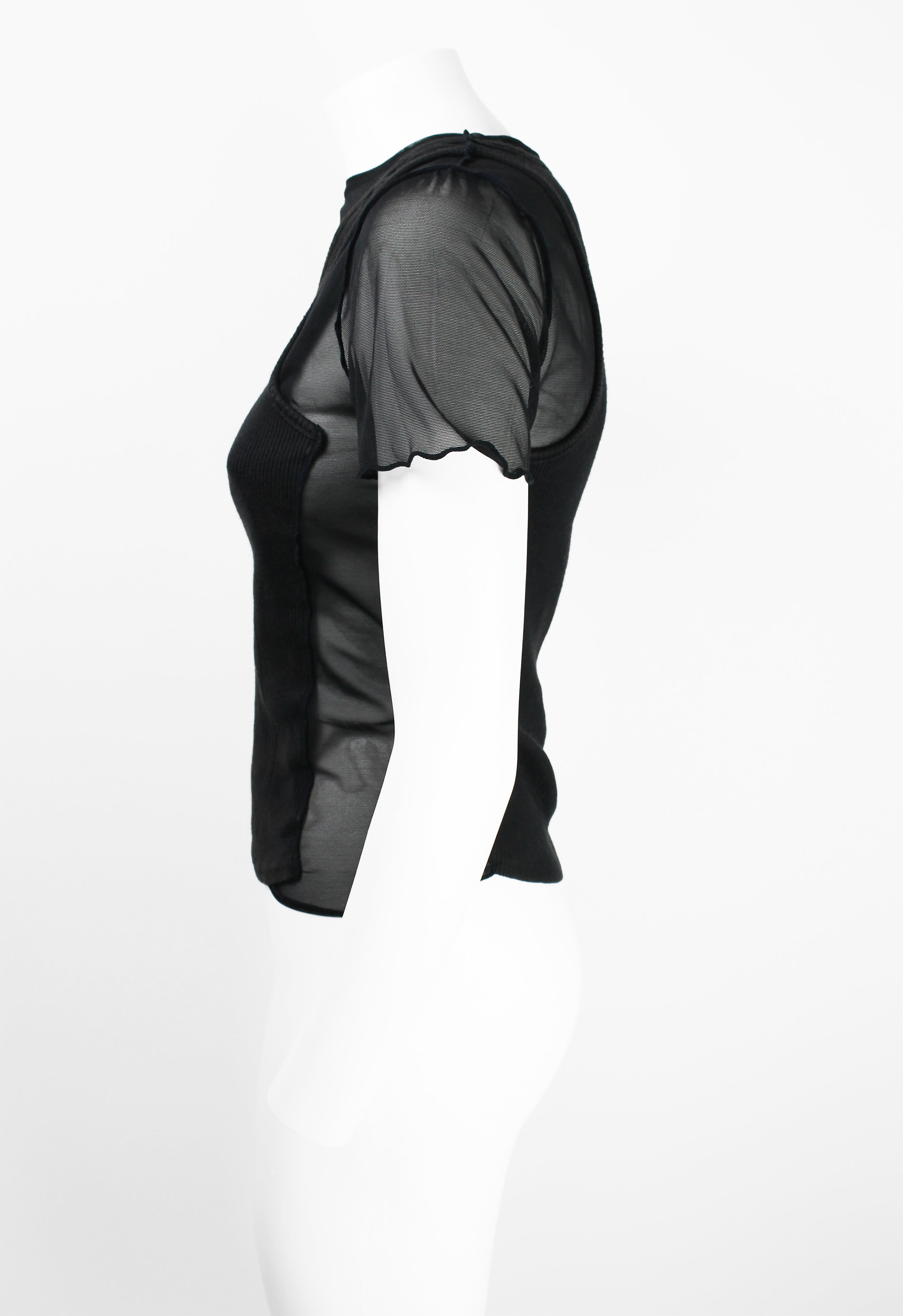 JEAN PAUL GAULTIER HOMME SS 1994 RECONSTRUCTED LAYERED MESH VEST TOP