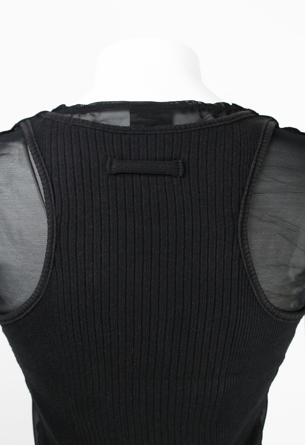 JEAN PAUL GAULTIER HOMME SS 1994 RECONSTRUCTED LAYERED MESH VEST TOP