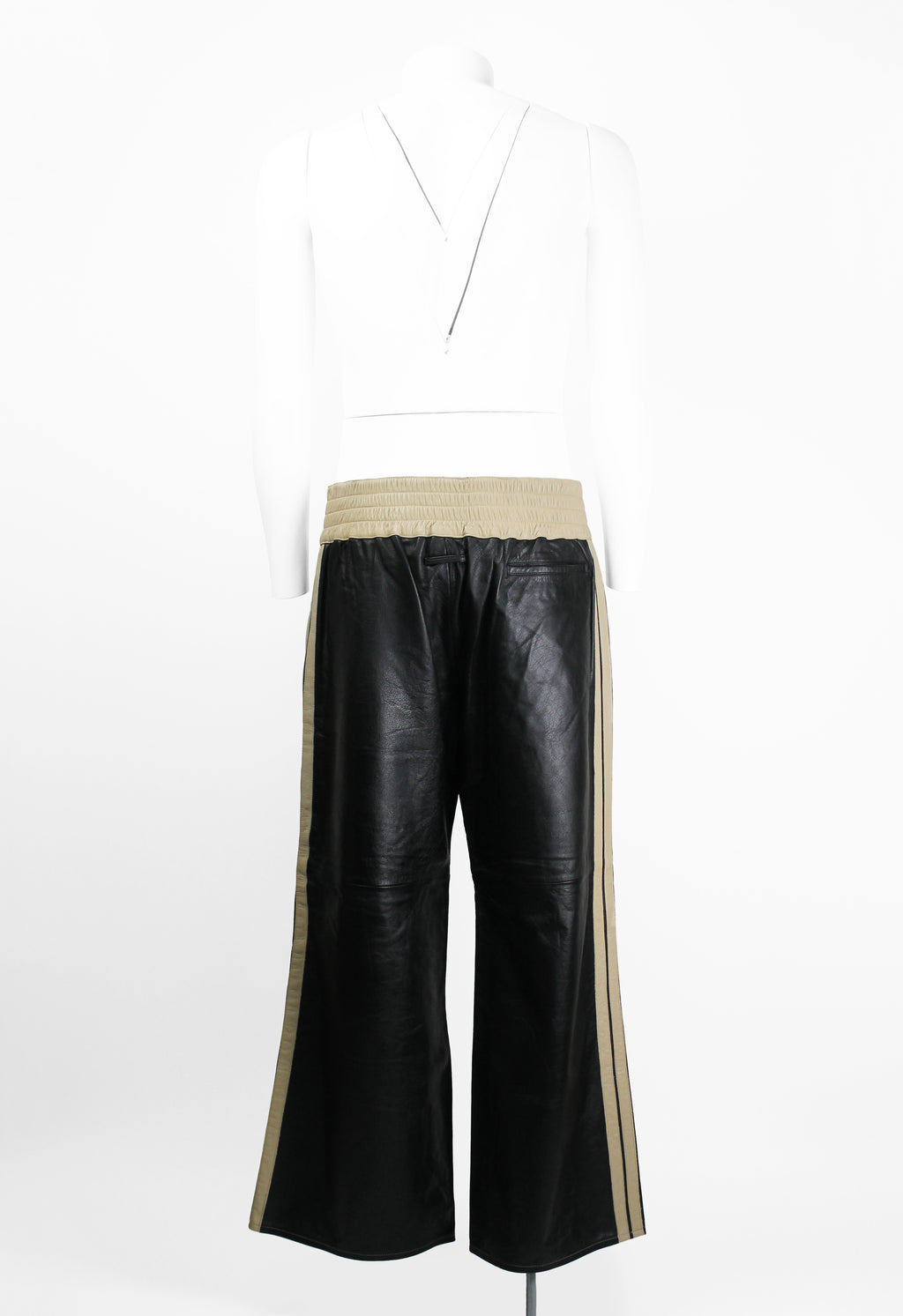 JEAN PAUL GAULTIER HOMME SS 2002 LEATHER BOXING TROUSERS