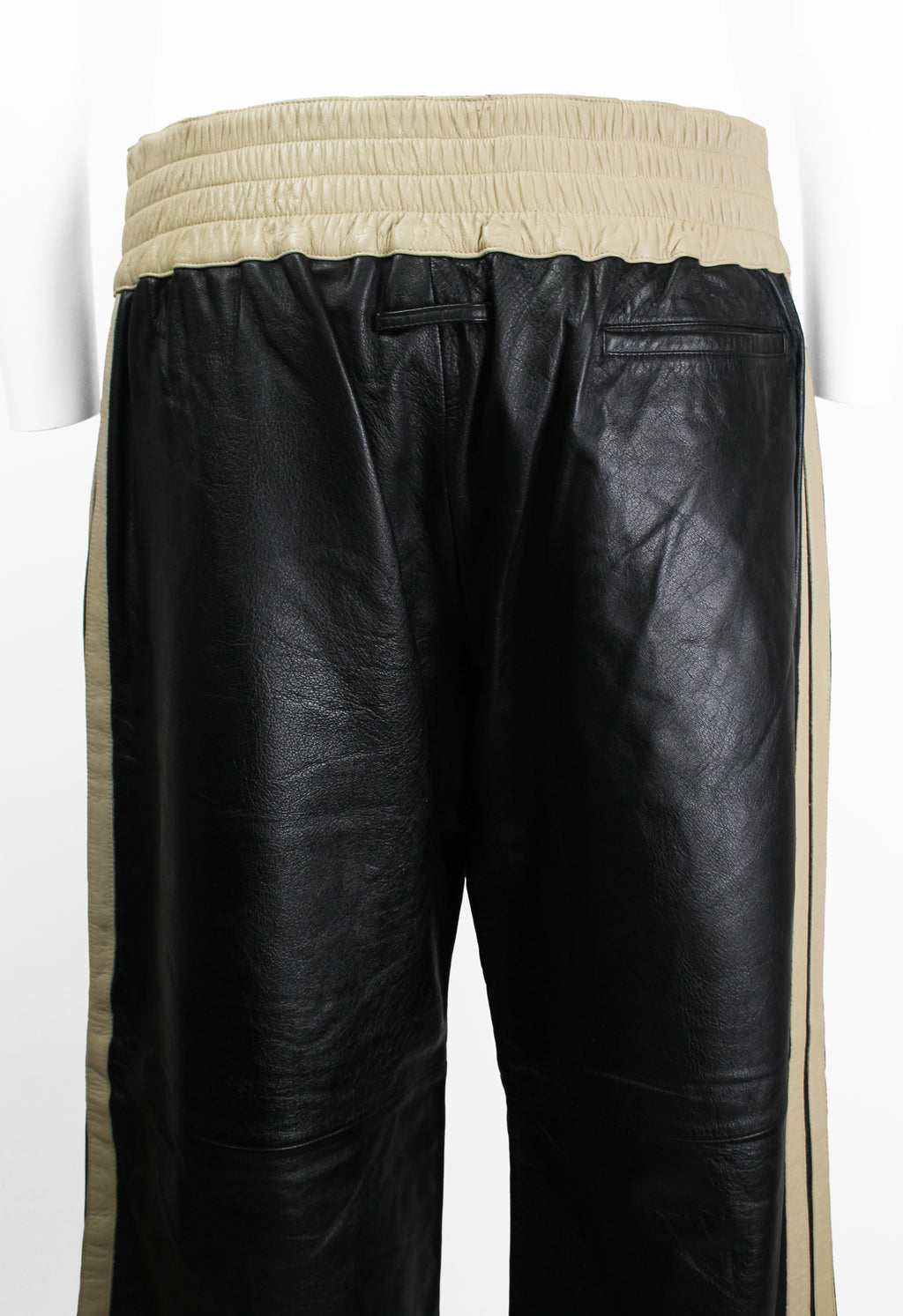 JEAN PAUL GAULTIER HOMME SS 2002 LEATHER BOXING TROUSERS