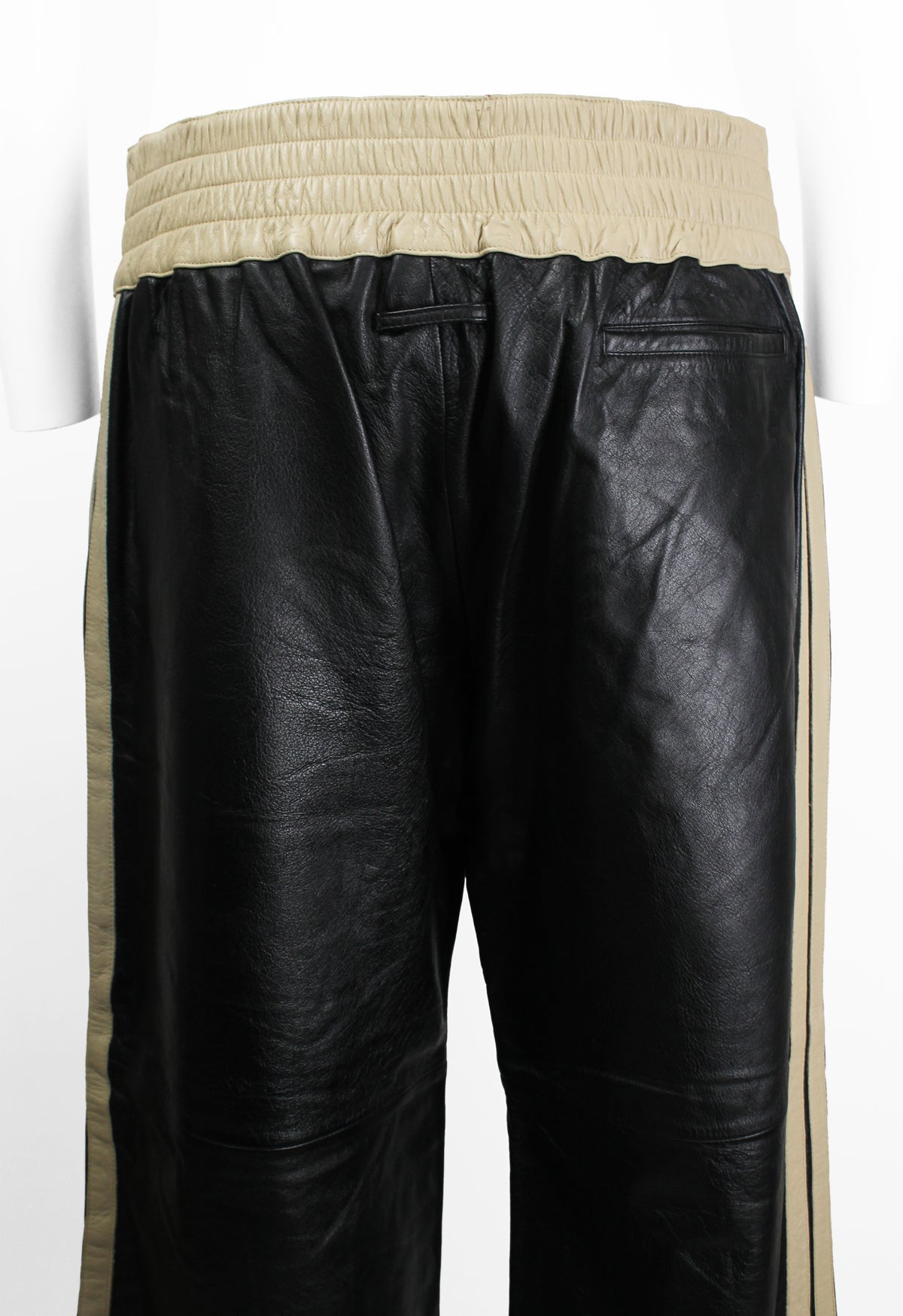 JEAN PAUL GAULTIER HOMME SS 2002 LEATHER BOXING TROUSERS