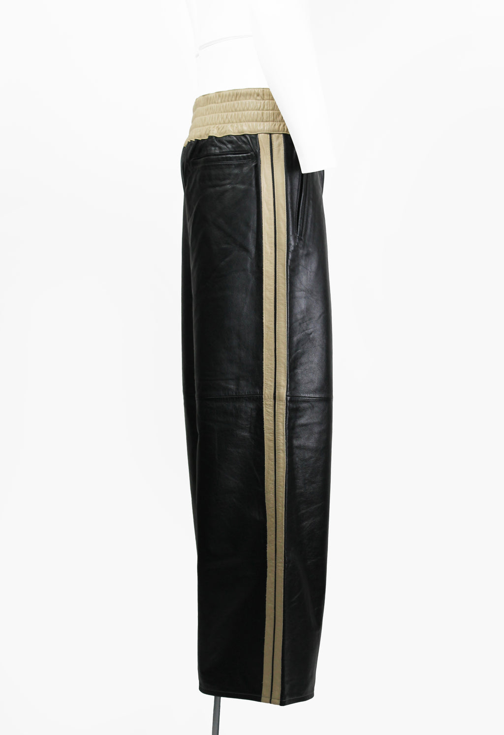 JEAN PAUL GAULTIER HOMME SS 2002 LEATHER BOXING TROUSERS