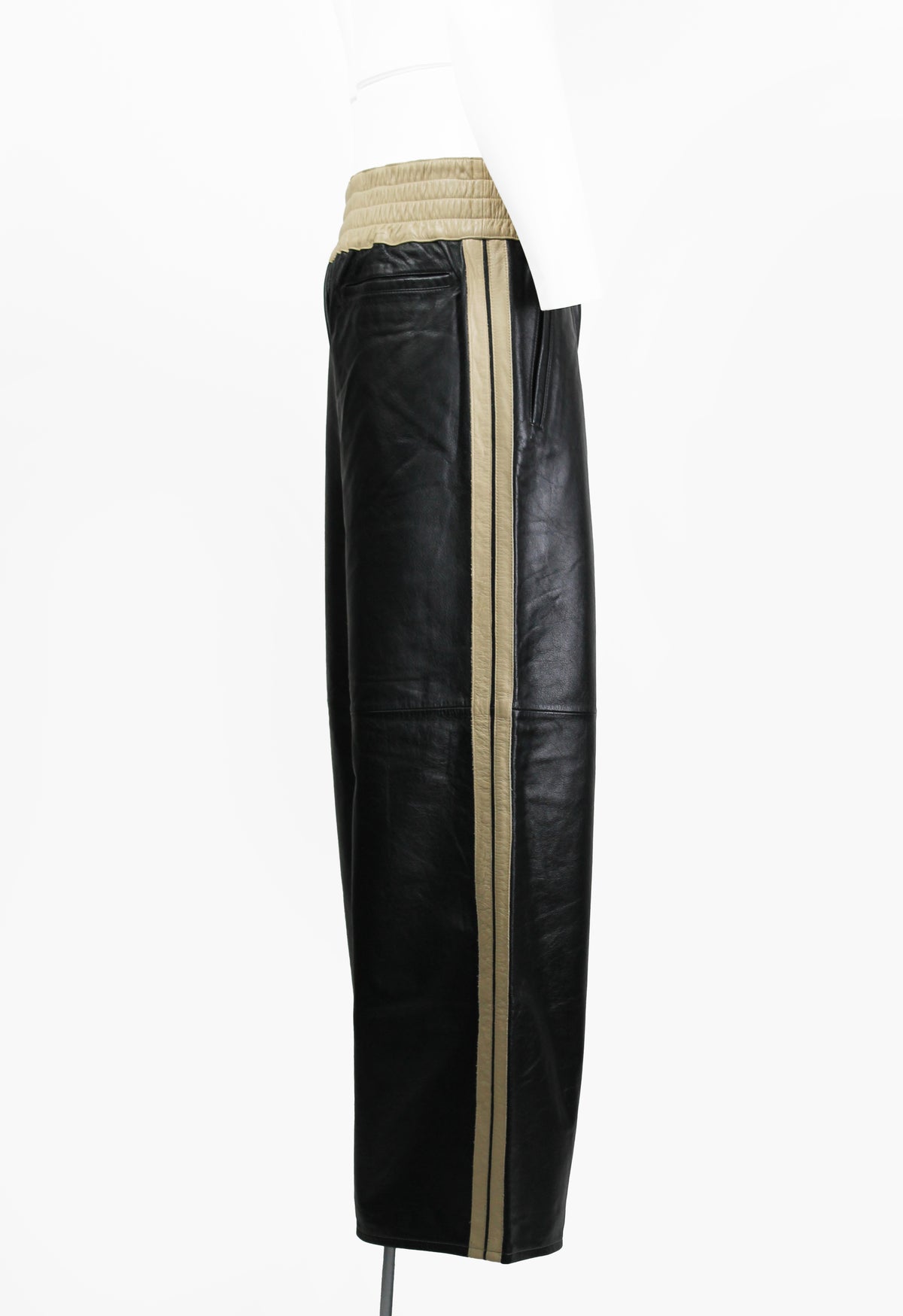 JEAN PAUL GAULTIER HOMME SS 2002 LEATHER BOXING TROUSERS