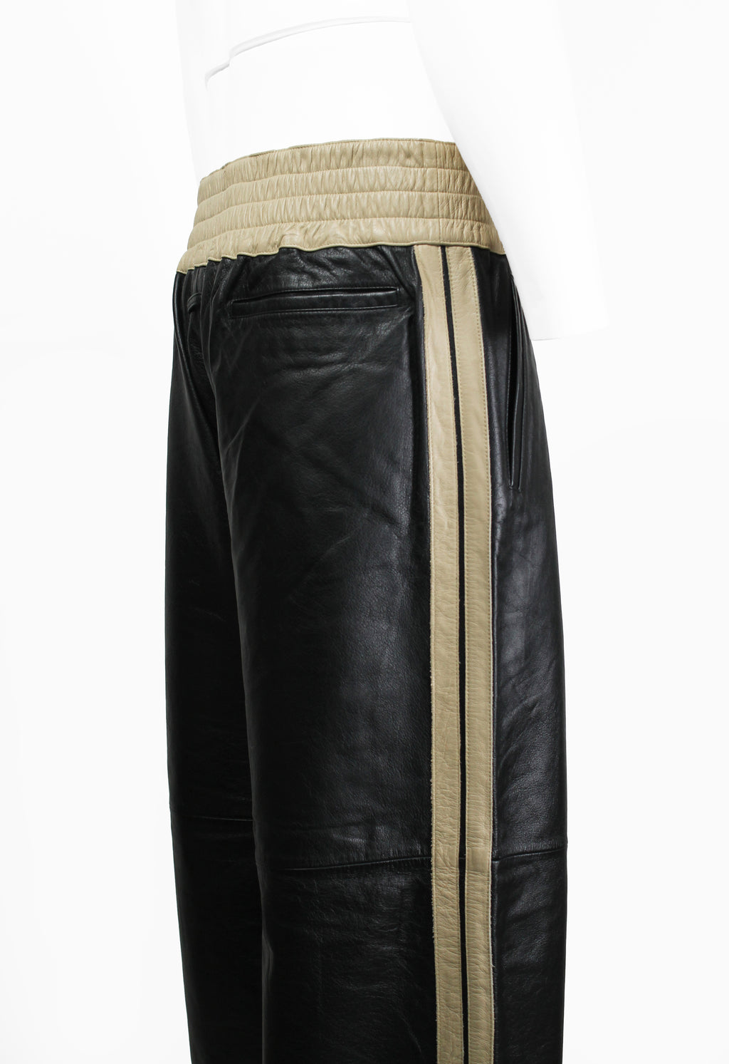 JEAN PAUL GAULTIER HOMME SS 2002 LEATHER BOXING TROUSERS