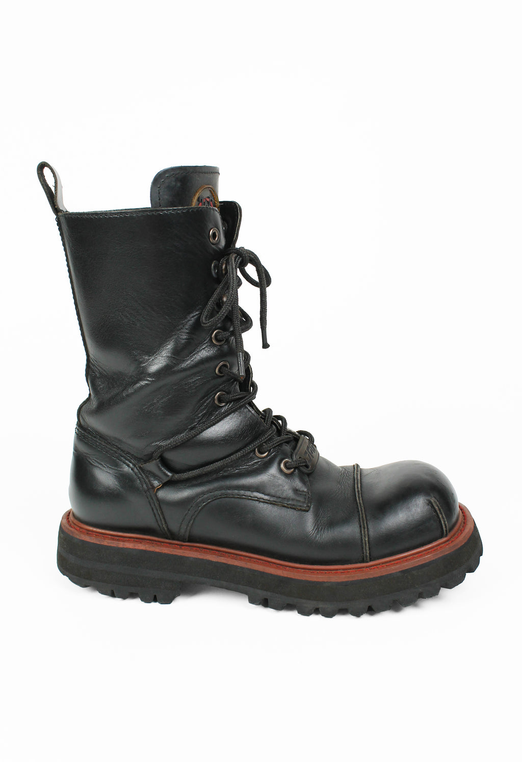 JEAN PAUL GAULTIER JPG 1990'S LACE UP COMBAT BOOTS