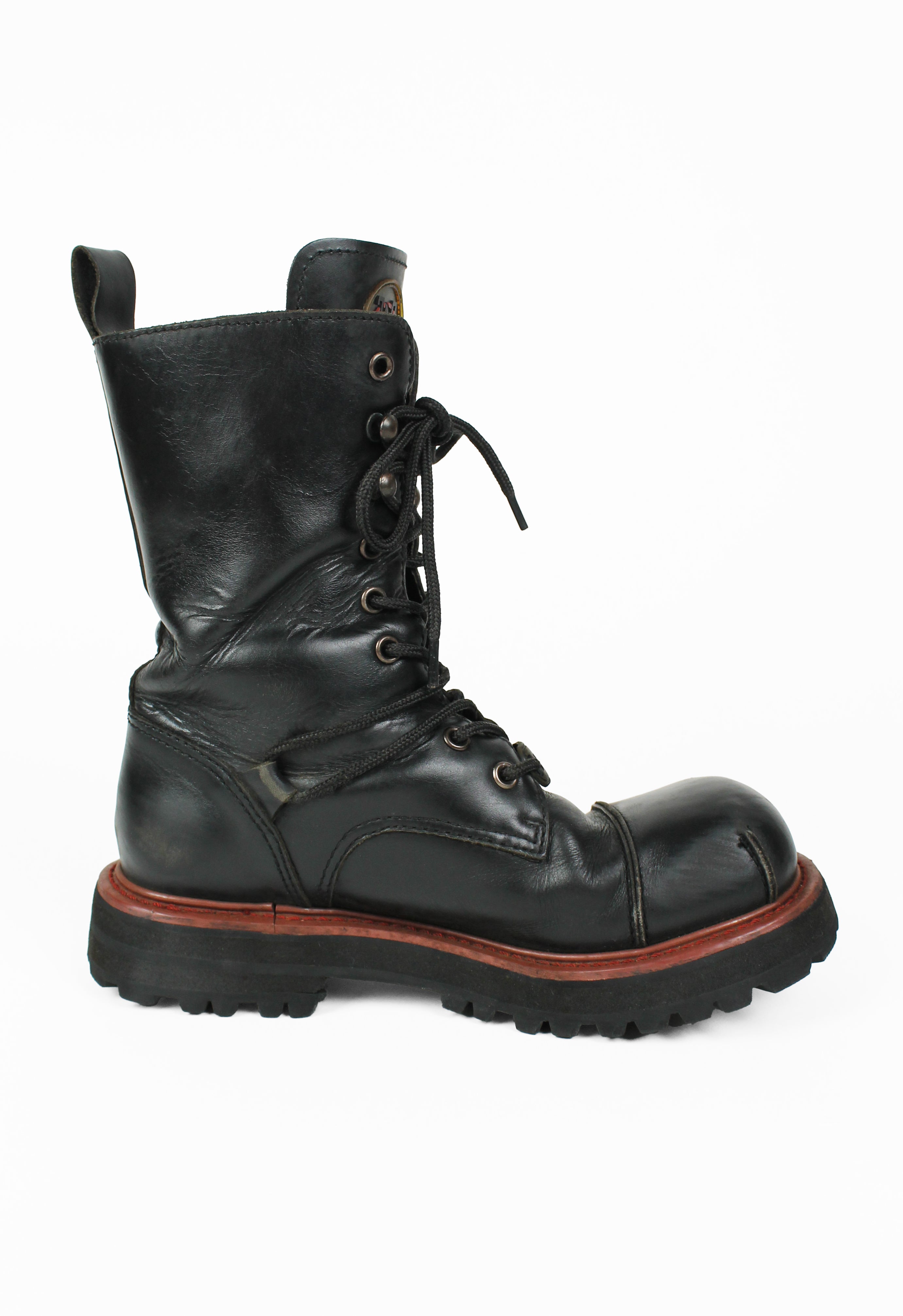 JEAN PAUL GAULTIER JPG 1990'S LACE UP COMBAT BOOTS