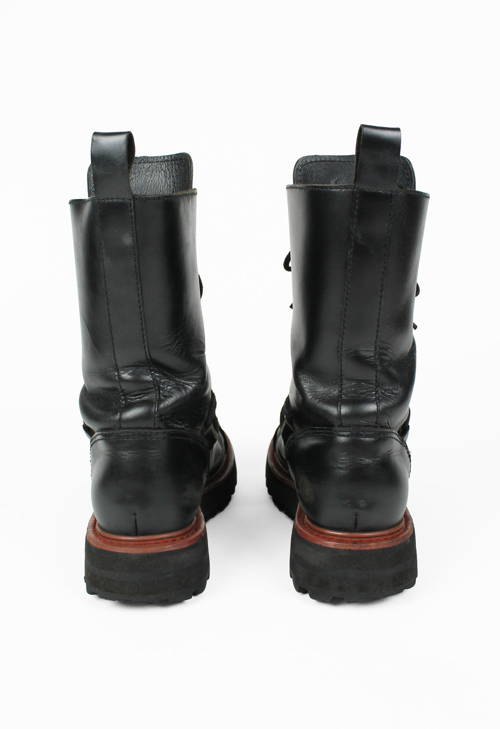 JEAN PAUL GAULTIER JPG 1990'S LACE UP COMBAT BOOTS