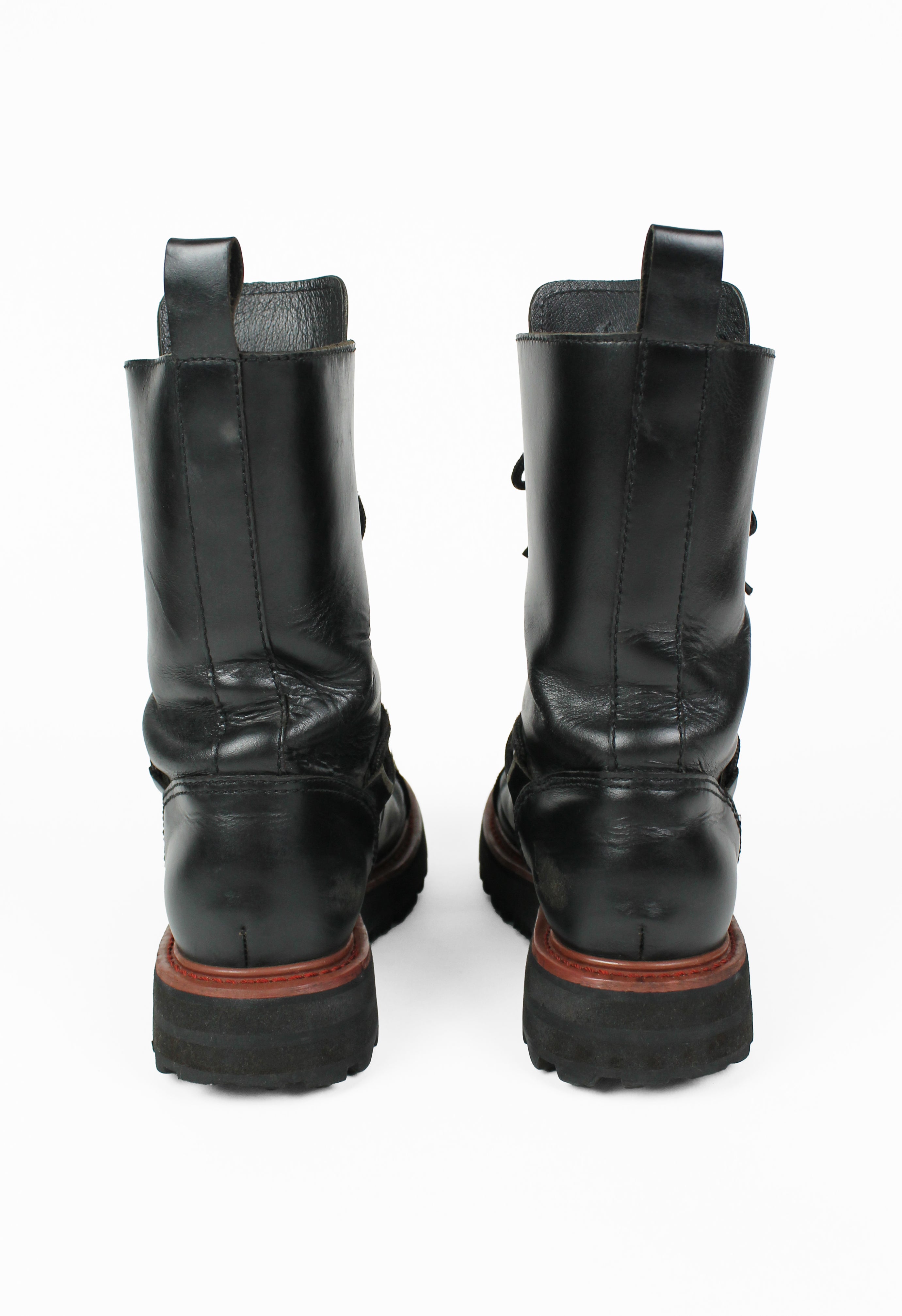 JEAN PAUL GAULTIER JPG 1990'S LACE UP COMBAT BOOTS