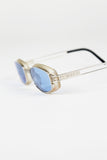 JEAN PAUL GAULTIER 1990'S TRANSLUCENT GOGGLE SUNGLASSES