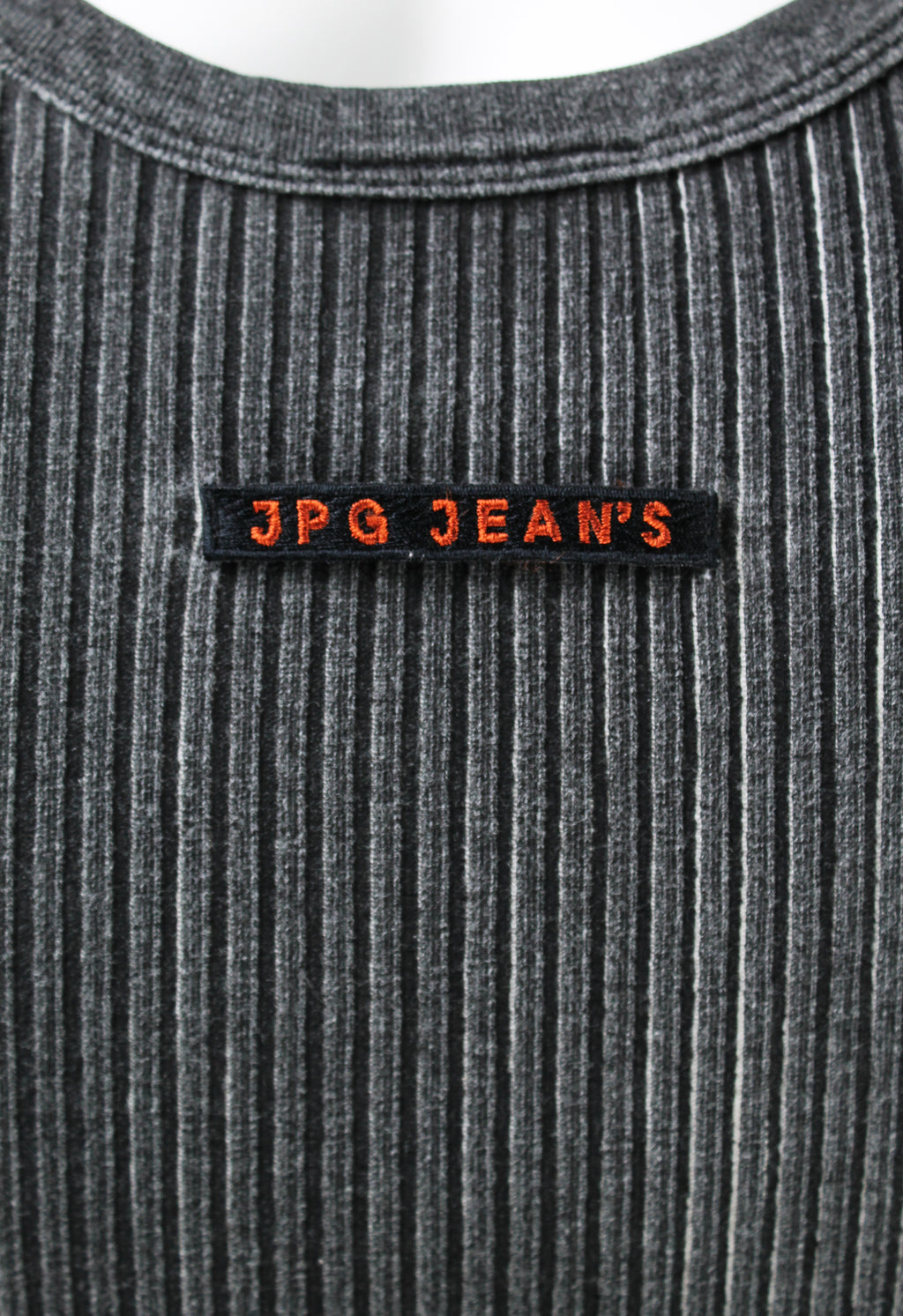 JEAN PAUL GAULTIER JPG JEAN'S 1990'S TROMPE L'OEIL DOG TAGS VEST