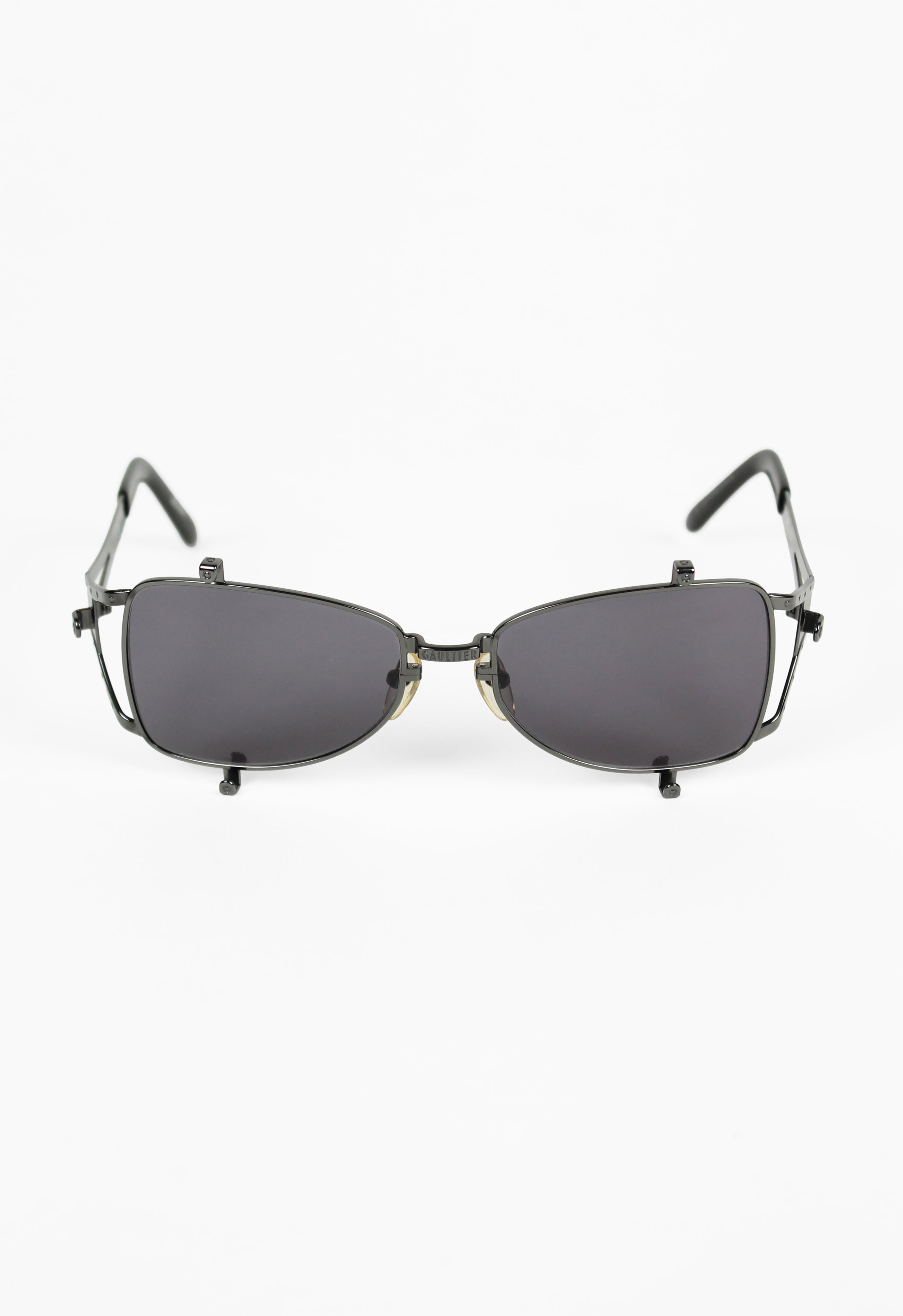 JEAN PAUL GAULTIER 1990'S LAYERED SHIELD SUNGLASSES