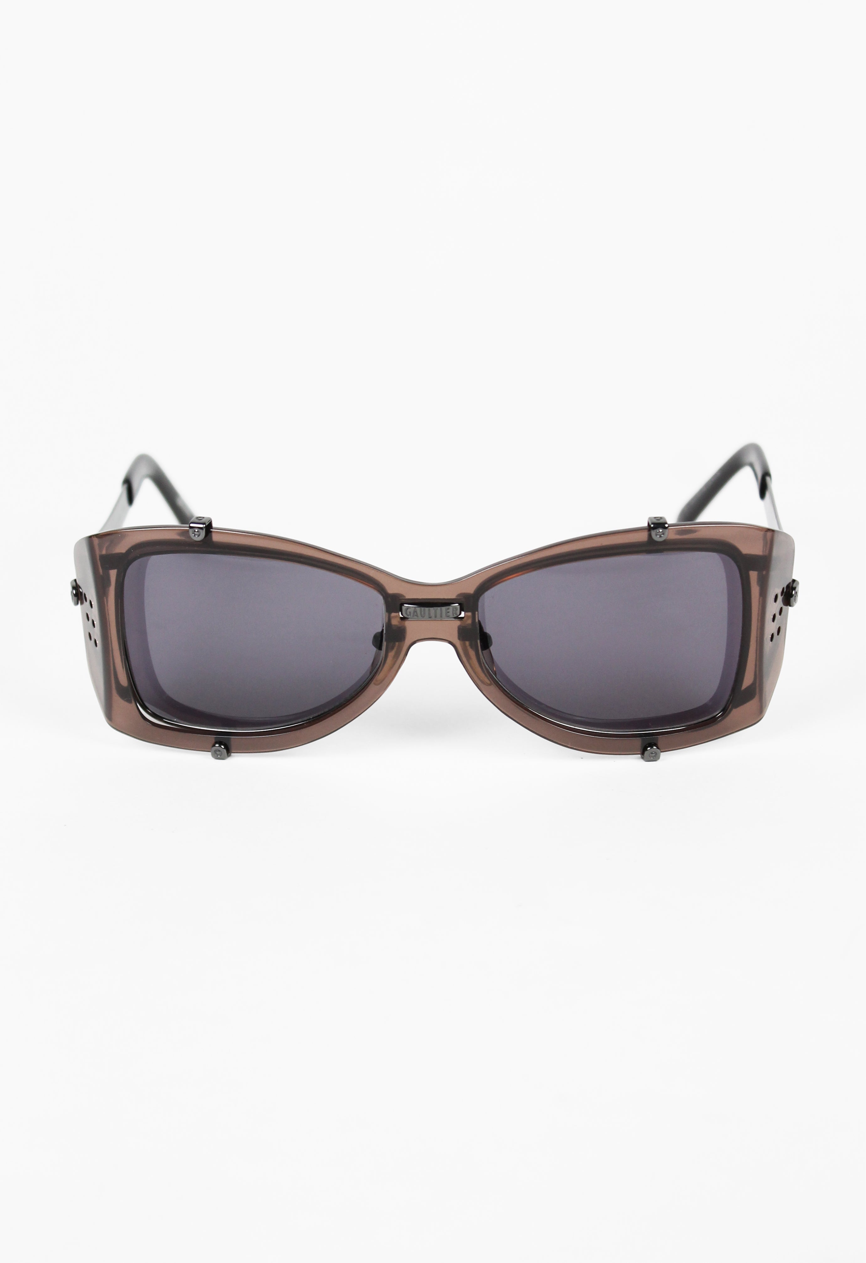 JEAN PAUL GAULTIER 1990'S LAYERED SHIELD SUNGLASSES