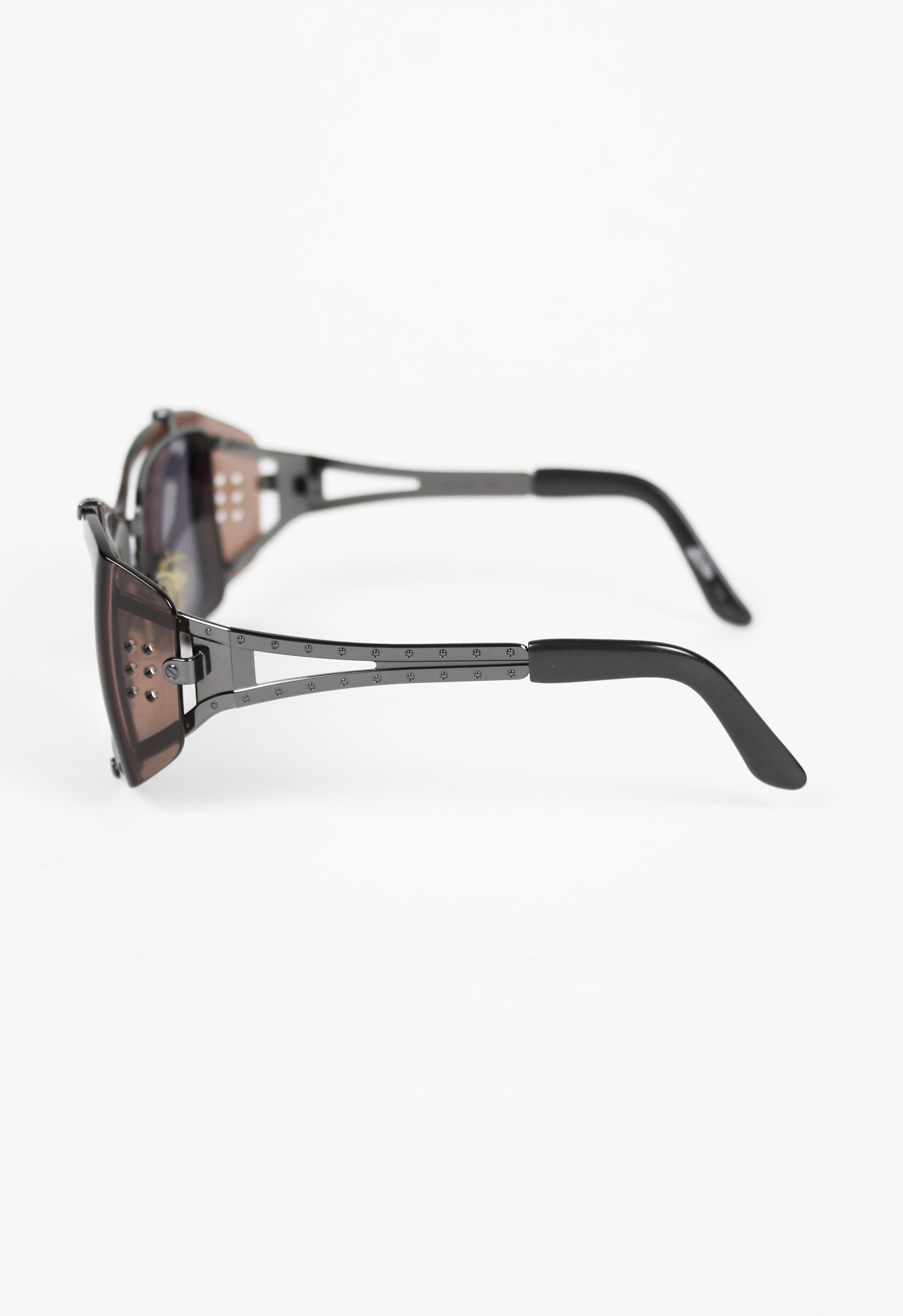 JEAN PAUL GAULTIER 1990'S LAYERED SHIELD SUNGLASSES
