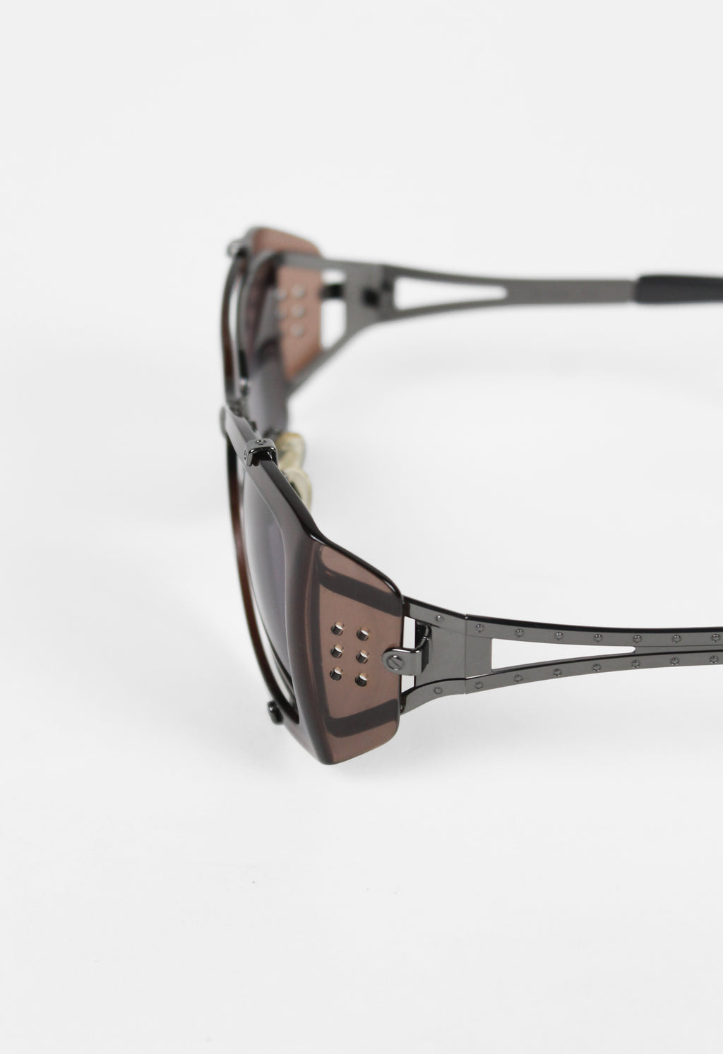 JEAN PAUL GAULTIER 1990'S LAYERED SHIELD SUNGLASSES