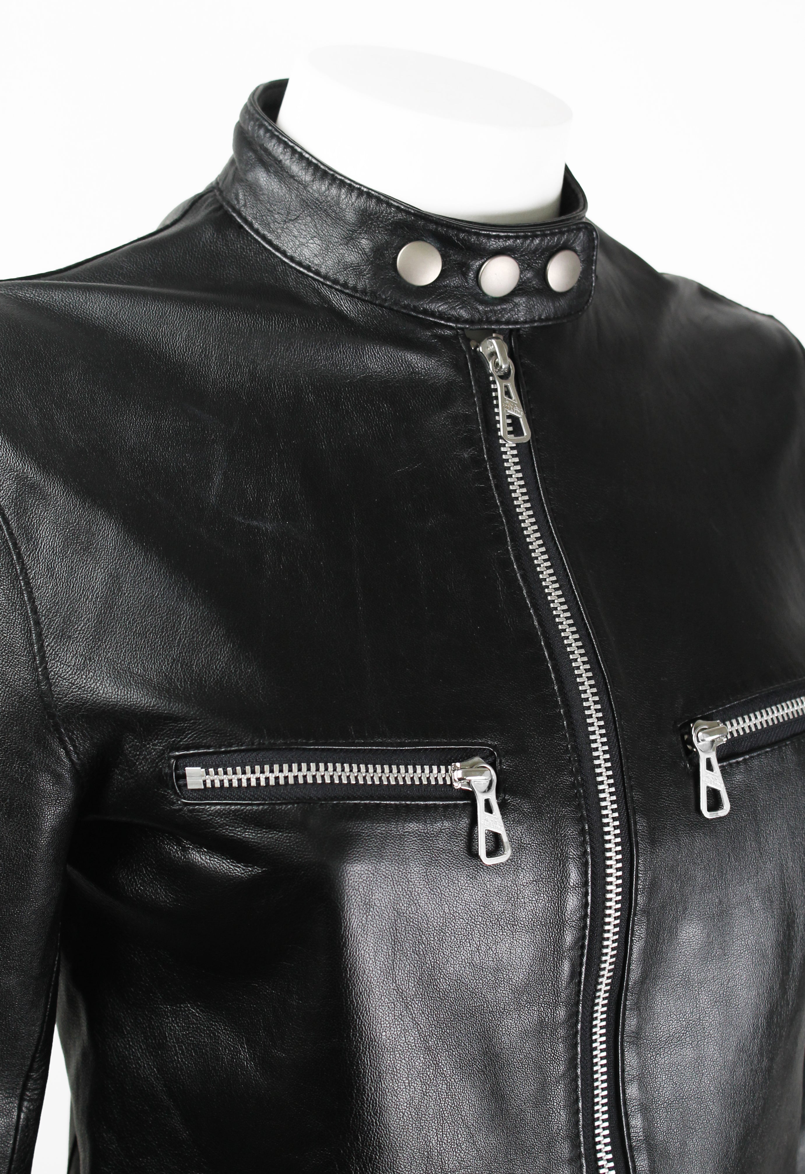 JEAN PAUL GAULTIER LEATHER BIKER JACKET