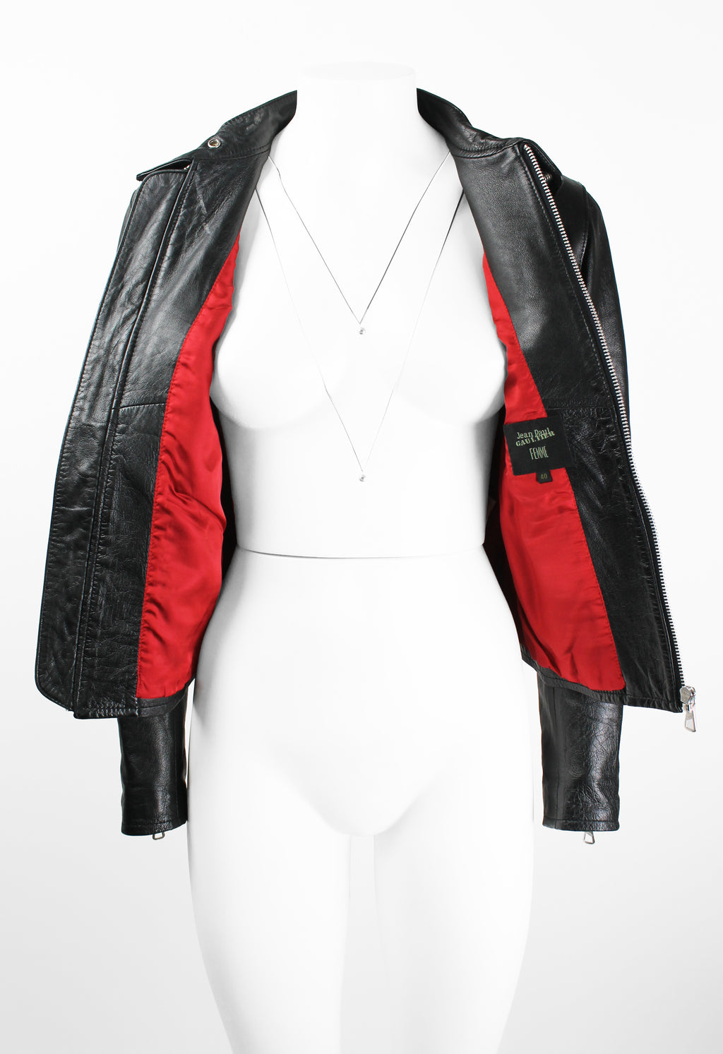 JEAN PAUL GAULTIER LEATHER BIKER JACKET