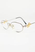 JEAN PAUL GAULTIER 1990'S GOLD HOOP PIERCING GLASSES