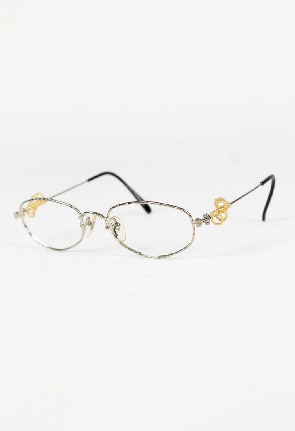 JEAN PAUL GAULTIER 1990'S GOLD HOOP PIERCING GLASSES