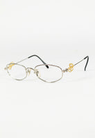 JEAN PAUL GAULTIER 1990'S GOLD HOOP PIERCING GLASSES