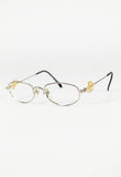 JEAN PAUL GAULTIER 1990'S GOLD HOOP PIERCING GLASSES