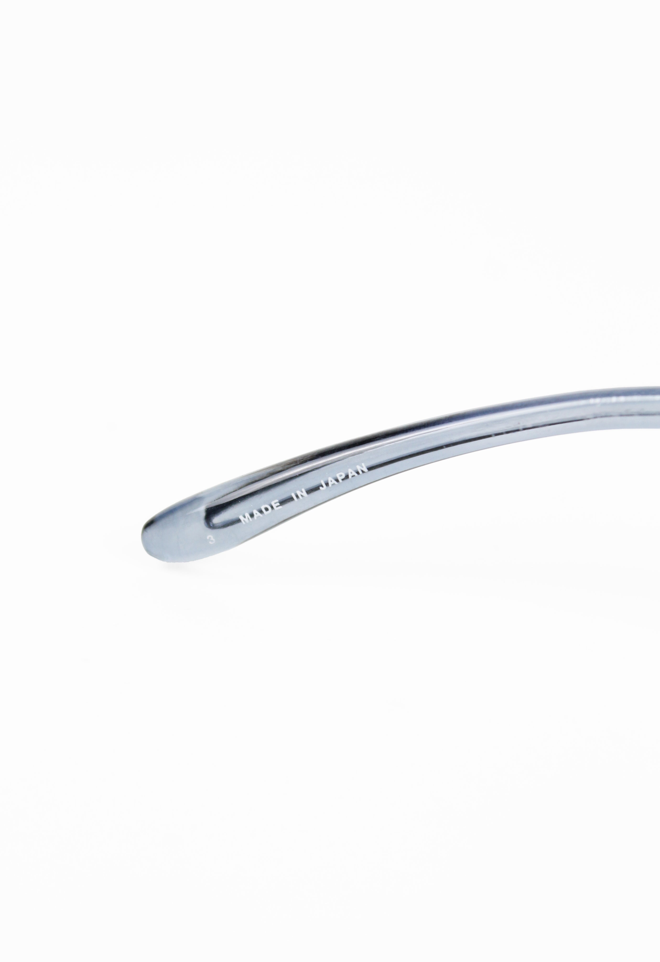 JEAN PAUL GAULTIER SS 2002 BLUE DETACHABLE SHIELD SUNGLASSES