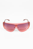 JEAN PAUL GAULTIER SS 2002 PINK DETACHABLE SHIELD SUNGLASSES