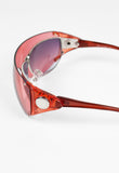 JEAN PAUL GAULTIER SS 2002 PINK DETACHABLE SHIELD SUNGLASSES