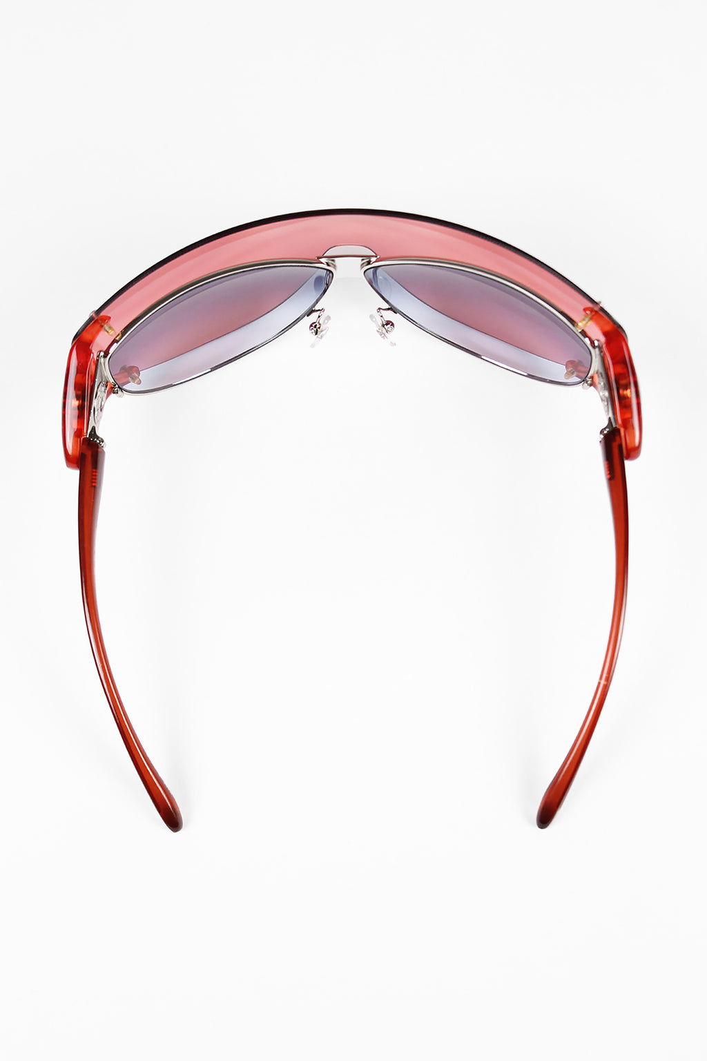 JEAN PAUL GAULTIER SS 2002 PINK DETACHABLE SHIELD SUNGLASSES