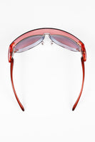 JEAN PAUL GAULTIER SS 2002 PINK DETACHABLE SHIELD SUNGLASSES