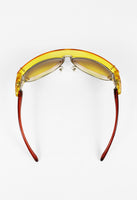 JEAN PAUL GAULTIER SS 2002 YELLOW DETACHABLE SHIELD SUNGLASSES