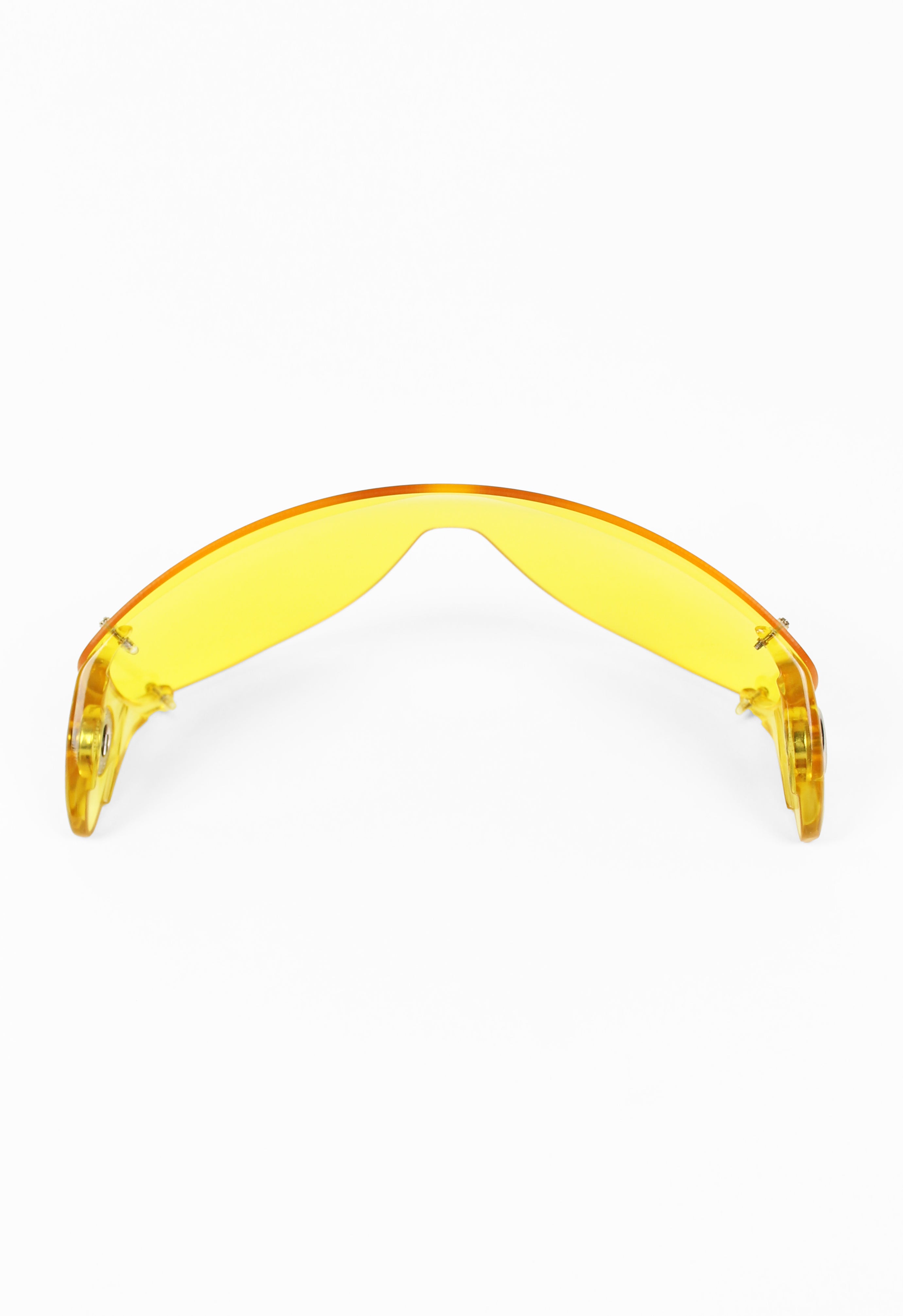 JEAN PAUL GAULTIER SS 2002 YELLOW DETACHABLE SHIELD SUNGLASSES