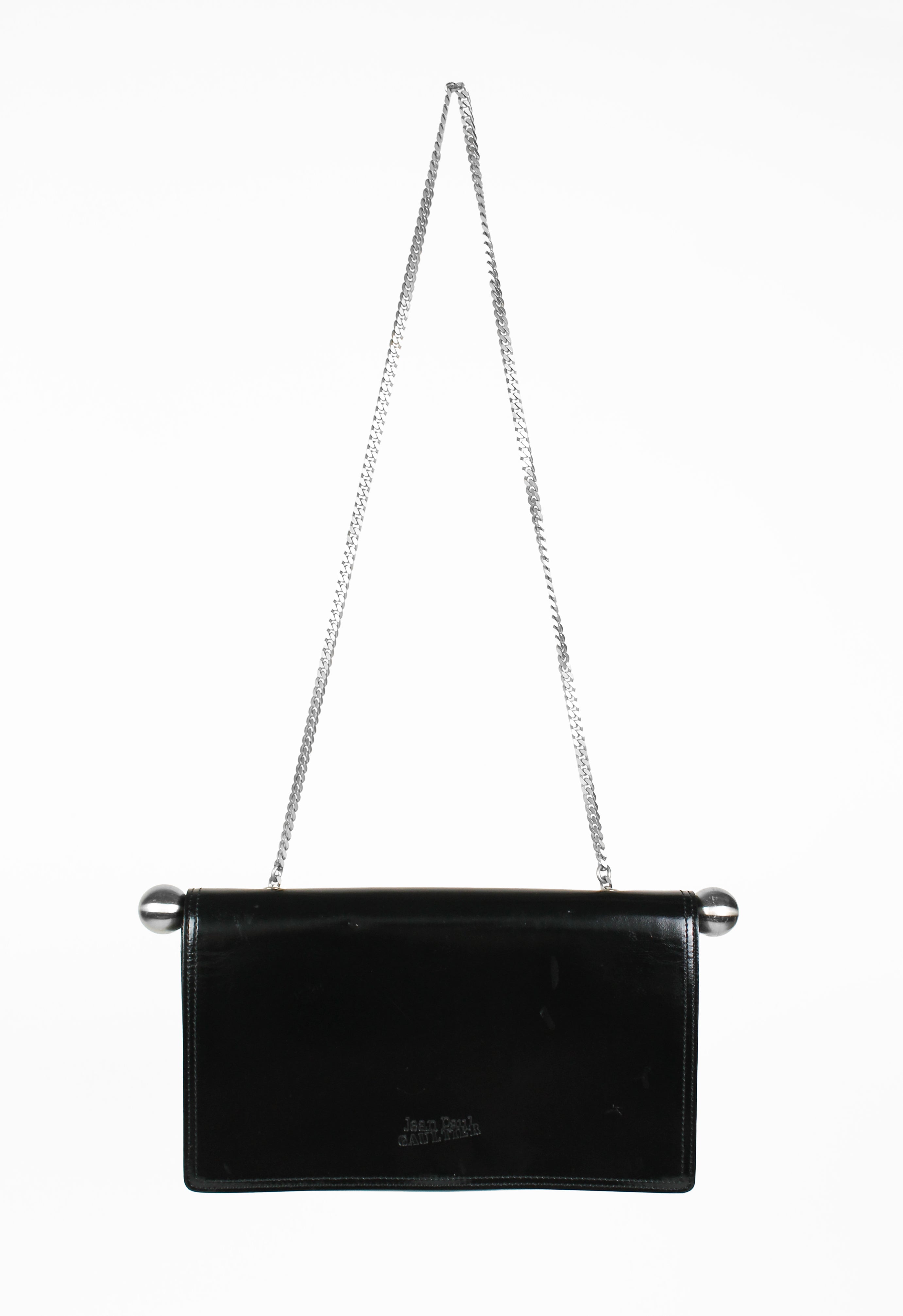 JEAN PAUL GAULTIER SILVER BALL AND CHAIN BAG