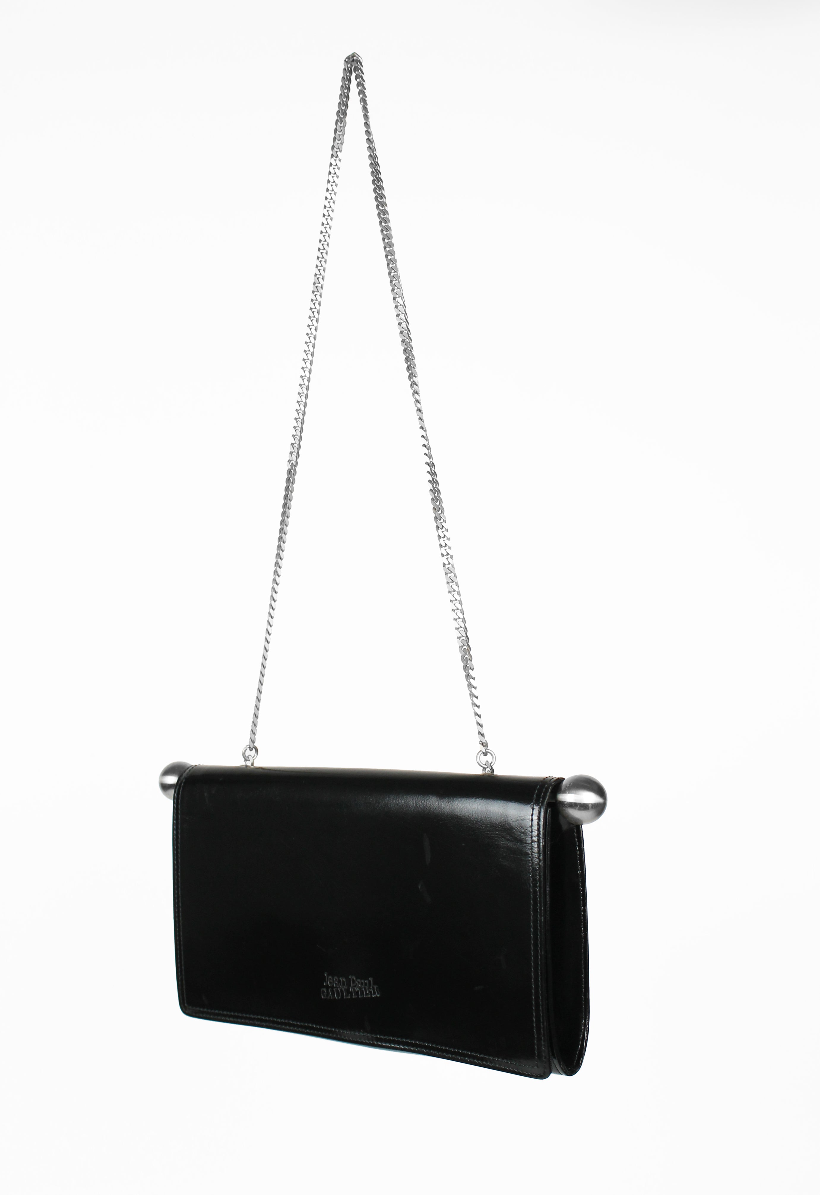 JEAN PAUL GAULTIER SILVER BALL AND CHAIN BAG