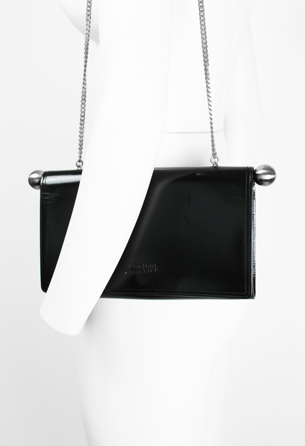 JEAN PAUL GAULTIER SILVER BALL AND CHAIN BAG