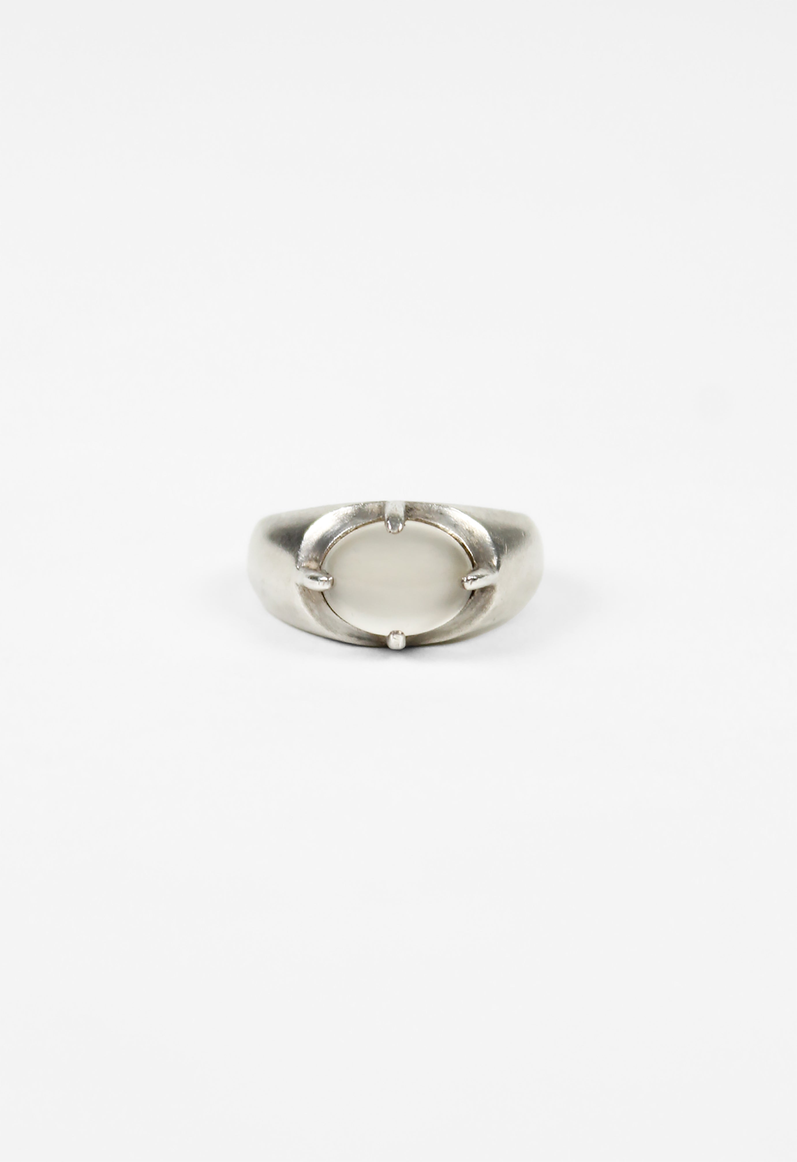 JEAN PAUL GAULTIER SILVER STONE RING