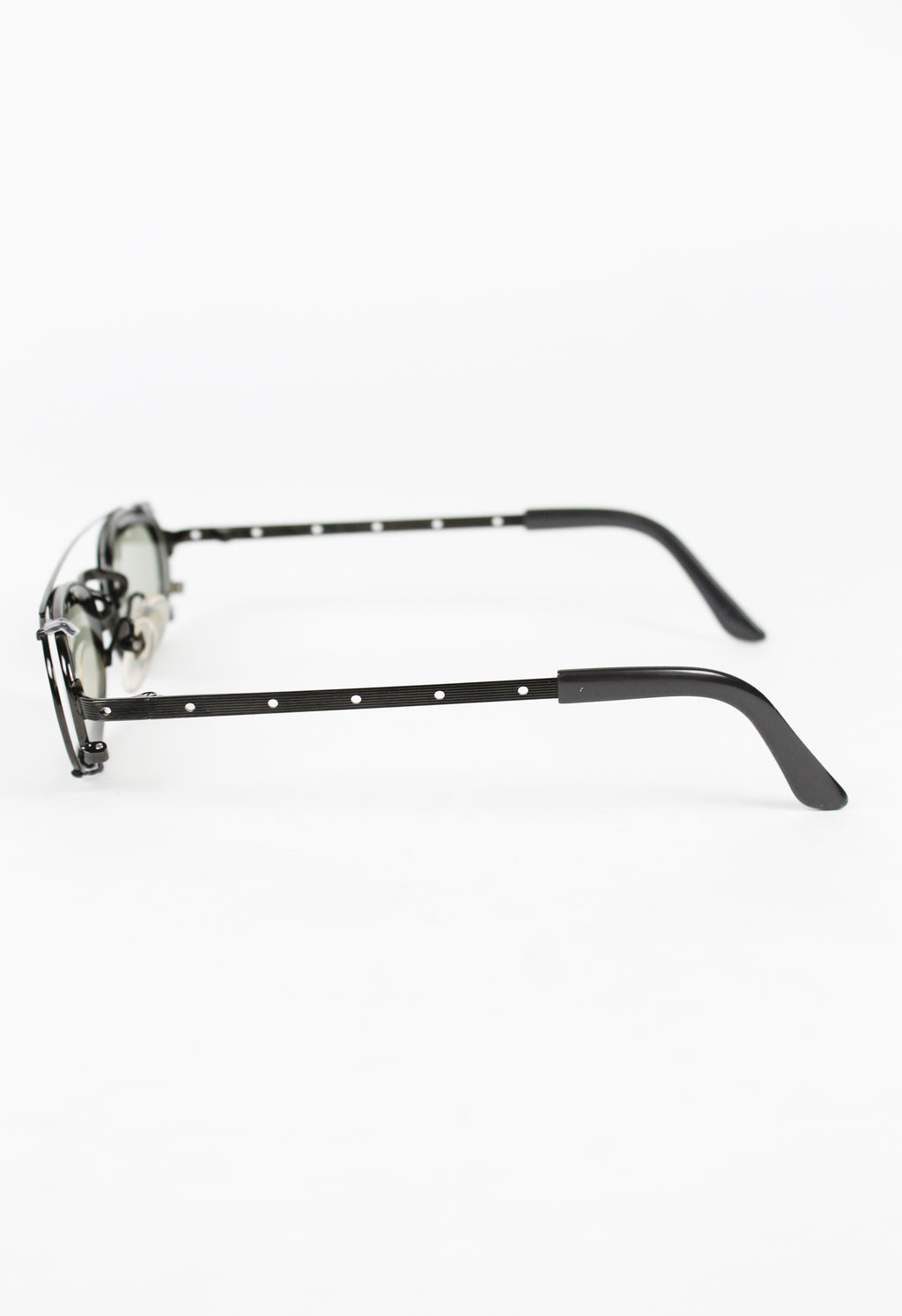 JEAN PAUL GAULTIER 1998 CLIP ON PERFORATED SUNGLASSES