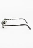 JEAN PAUL GAULTIER 1998 CLIP ON PERFORATED SUNGLASSES