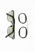 JEAN PAUL GAULTIER 1998 CLIP ON PERFORATED SUNGLASSES
