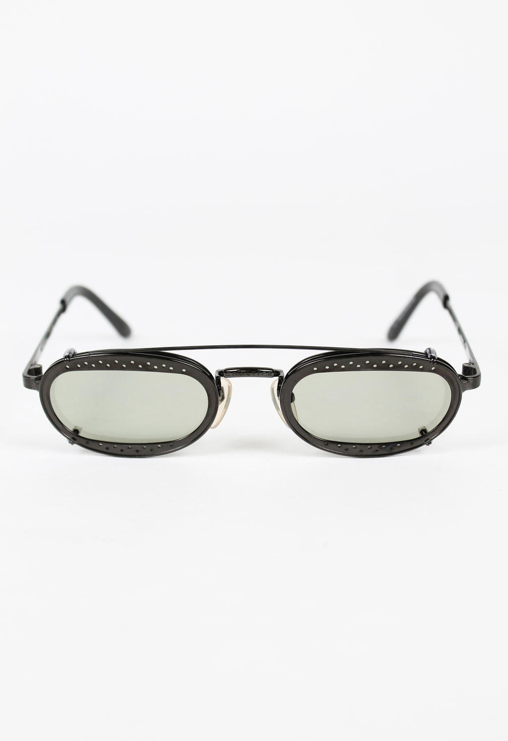 JEAN PAUL GAULTIER 1998 CLIP ON PERFORATED SUNGLASSES