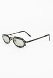 JEAN PAUL GAULTIER 1998 CLIP ON PERFORATED SUNGLASSES