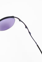 JEAN PAUL GAULTIER 1990'S TITANIUM SUSPENDED IRIDESCENT DRIP SUNGLASSES