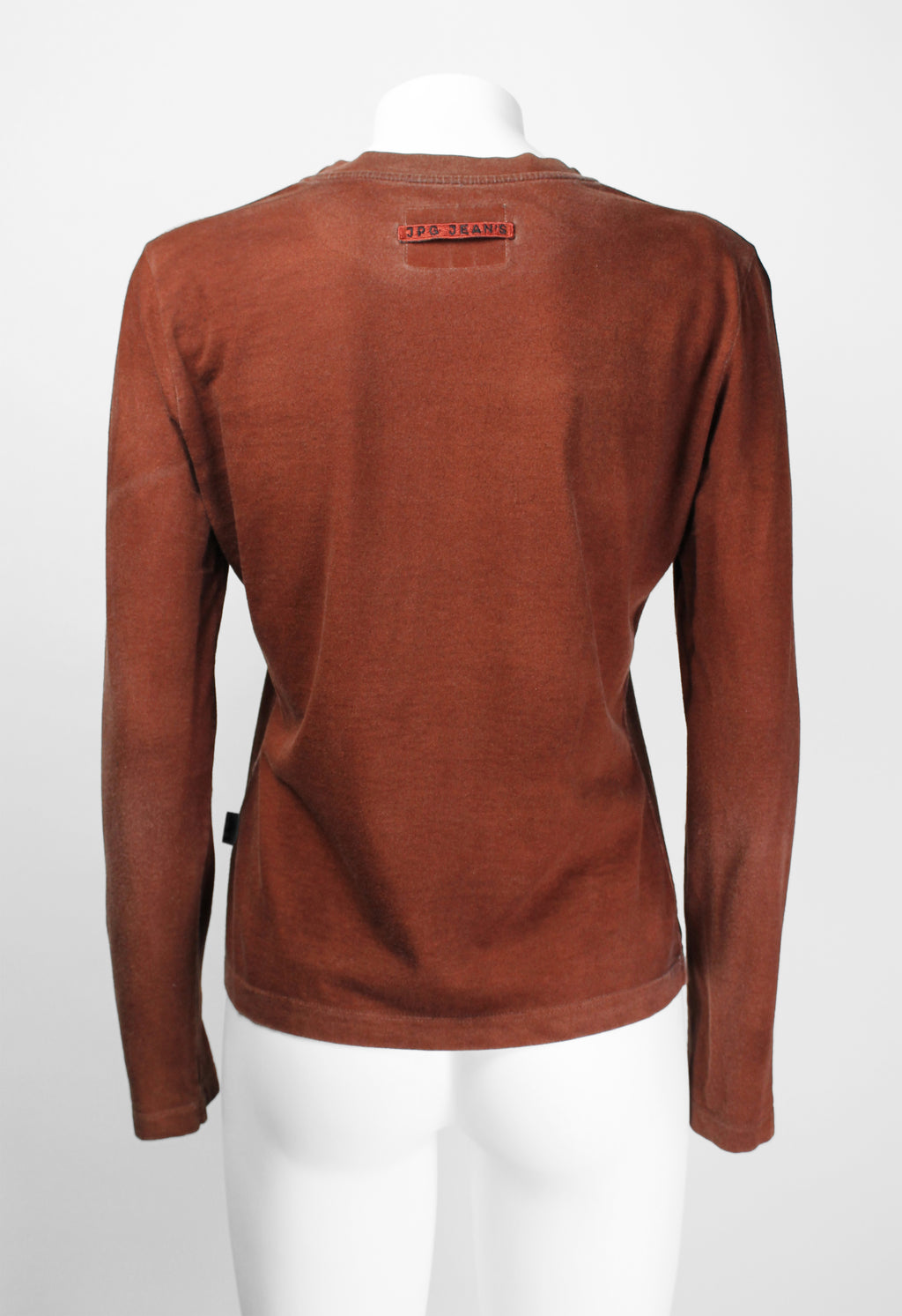 JEAN PAUL GAULTIER JPG JEAN'S 1990'S TROMPE L'OEIL DOG TAGS LONGSLEEVE
