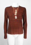 JEAN PAUL GAULTIER JPG JEAN'S 1990'S TROMPE L'OEIL DOG TAGS LONGSLEEVE