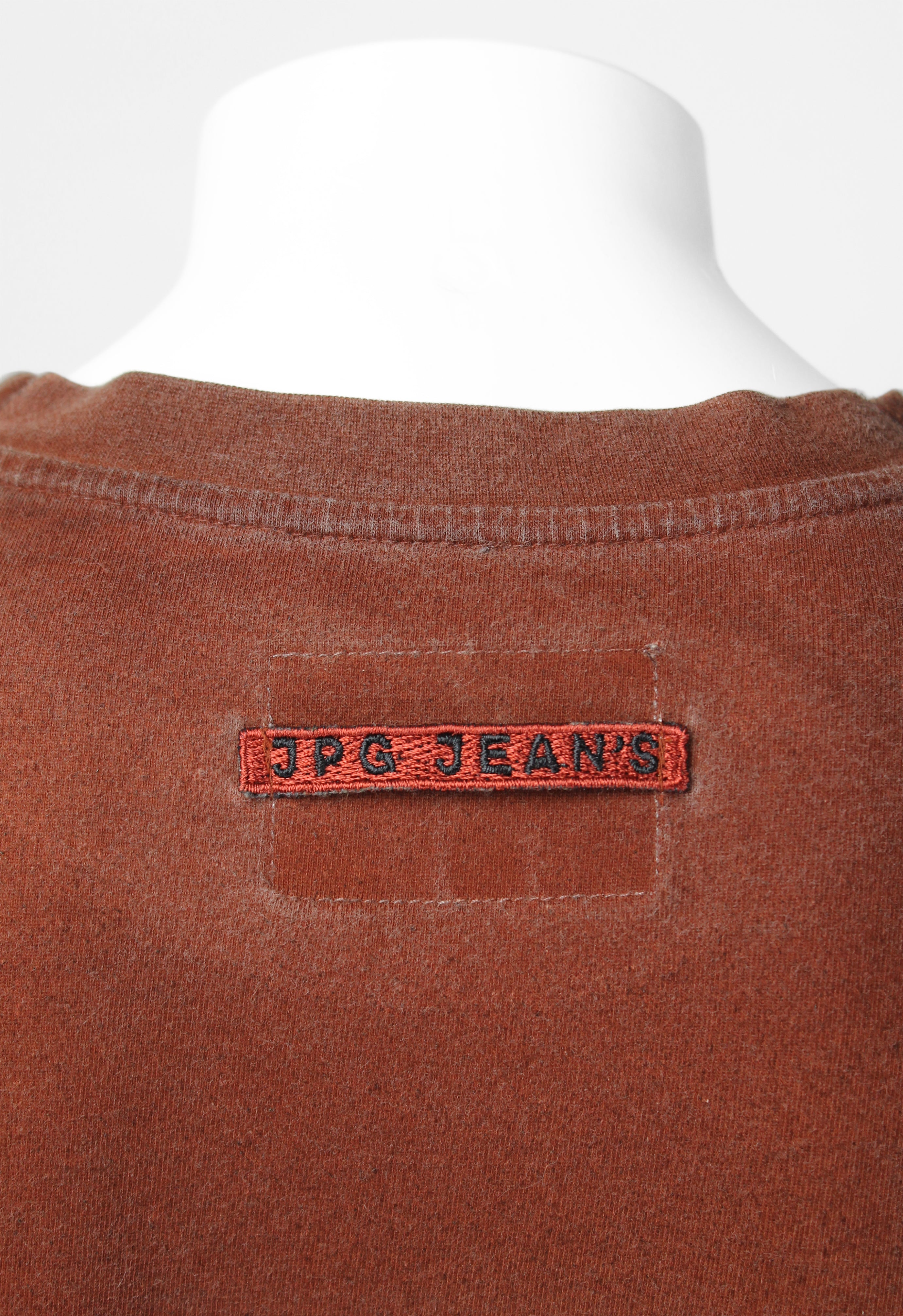JEAN PAUL GAULTIER JPG JEAN'S 1990'S TROMPE L'OEIL DOG TAGS LONGSLEEVE