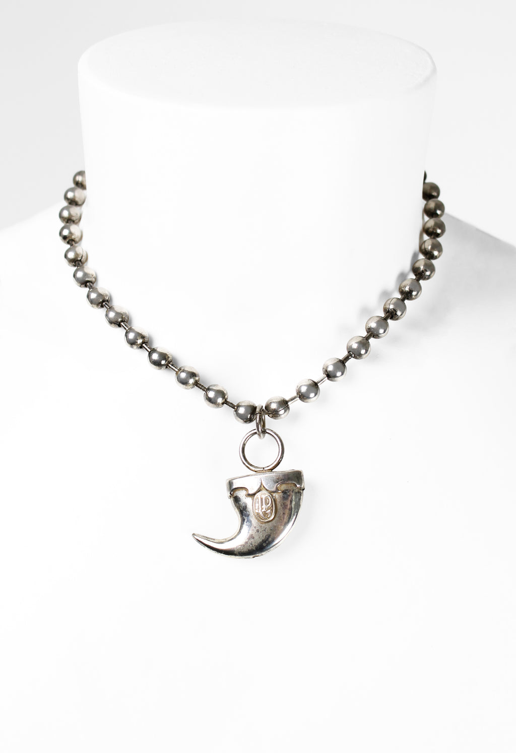JEAN PAUL GAULTIER CHUNKY BALL CHAIN TOOTH NECKLACE