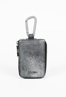 JEAN PAUL GAULTIER TROMPE L'OEIL CRACKED LEATHER PORTABLE CIGARETTE AND ASHTRAY POUCH