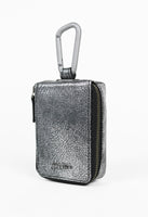 JEAN PAUL GAULTIER TROMPE L'OEIL CRACKED LEATHER PORTABLE CIGARETTE AND ASHTRAY POUCH